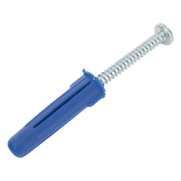 Kit de Fijación / 6 Taquetes de Expansión Doble 2" (50.8 mm) / 6 Tornillos 12 mm x 2" (50.8 mm) / Carga 140 kg / Azul