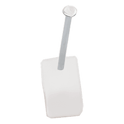 Grapa para cable plano / 3mm / Polipropileno transparente / 100 piezas / -10°C a +120°C / Acero galvanizado
