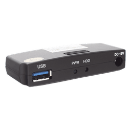 Lector Externo de Disco Duro / USB 3.0 200 Mbps / USB 2.0 40 Mbps / Aluminio / -10°C a 70°C / 12VDC 1A