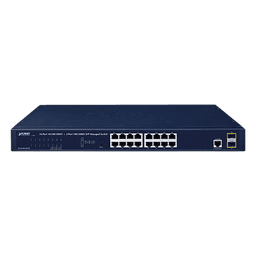 Switch Administrable Capa 2 / 16 Puertos Gigabit RJ45 / 2 Puertos SFP 2.5G / CloudNMS / Montaje Rack 1U