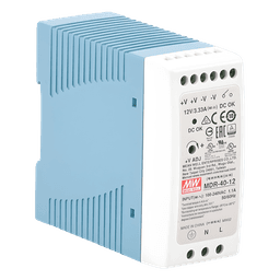 Fuente de Poder Riel DIN / 12VCC / 40W / Entrada Universal 85-264VAC / 1.57 x 3.54 x 3.94 in