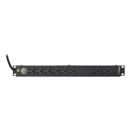 PDU Horizontal / 8 Contactos NEMA 5-15R / 120Vca / 15A / Rack 19" 1U / Cable 2.5 m (8.2 ft)