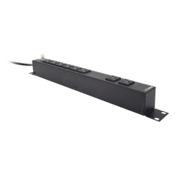 PDU Horizontal / 8 Contactos NEMA 5-15R / 120Vca / 15A / Rack 19" 1U / Cable 2.5 m (8.2 ft)