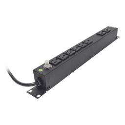 PDU Horizontal / 8 Contactos NEMA 5-15R / 120Vca / 15A / Rack 19" 1U / Cable 2.5 m (8.2 ft)