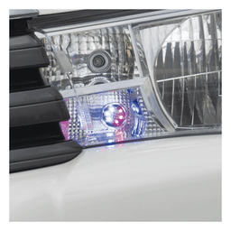 Estrobos Ocultos LED / 6 LED Rojo/Azul / 12 Patrones de Destello / 10-24 VCC / 1 A Máx. / Montaje Permanente / 3.2 x 1.8 cm