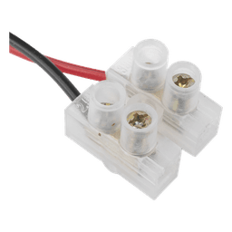 Cable de Alimentación DC / Calibre 18 AWG / Conector DC Macho 5.5x2.1 mm / Bloque Terminal Atornillable / Longitud 28.5 cm