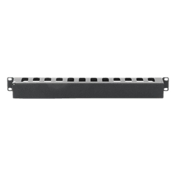 Organizador de Cables Horizontal / 19" / 1UR / Acero Calibre 18 (1.21 mm) / Profundidad 64 mm