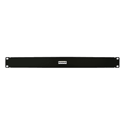 Panel ciego para rack / 1UR / 19in / Acero calibre 18 / Acabado negro semi-mate