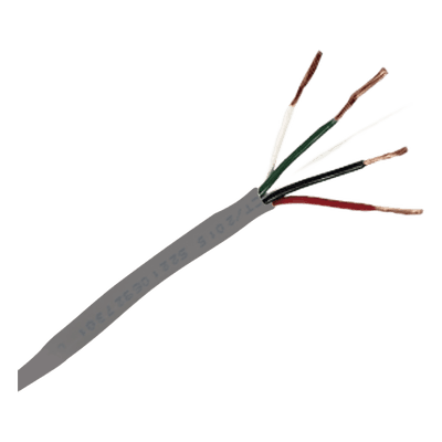 Bobina de 305 m (1000 ft) / Cable de Cobre / 4 x 18 AWG / Tipo Alarmas UL / Para Interior / Color Gris / Multi-Propósito