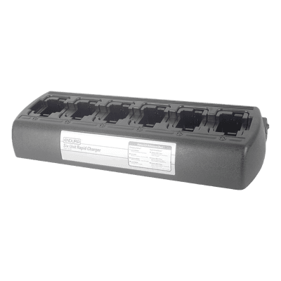 Multicargador de Escritorio / 6 Posiciones / Carga Simultánea / Baterías Ni-Cd, Ni-MH, Li-Ion, Li-Po / Entrada 100-240 VCA