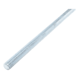 Varilla Roscada / 3/8" (9.5 mm) / 3000 mm (9.8 ft) / Acero Alta Resistencia / Electro Zinc 15-20 μm / Roscado Métrico e Imperial