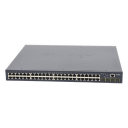 Switch Administrable Capa 2 / 48 Puertos Gigabit / 4 SFP / 104 Gbps / 77.38 Mpps / 1.44 x 1.44 pies