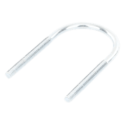 Abrazadera Tipo U / 1 1/4" / Acabado Electro Zinc / Sin Tuercas Ni Arandelas