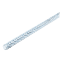 Varilla Roscada / 1/4" x 3000 mm (9.8 ft) / Acero Alta Resistencia / Acabado Electro Zinc / Rosca Completa