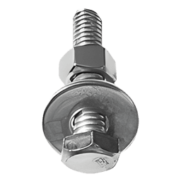 Tornillo Hexagonal / 1/4" x 3" / Acabado Electro Zinc / Uso Industrial