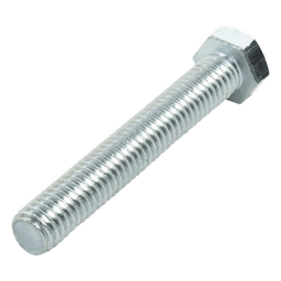 Tornillo cabeza hexagonal / 3/8" x 2 1/2" (9.5 mm x 63.5 mm) / Acero alta resistencia / Rosca métrica / Acabado galvanizado anticorrosión