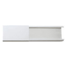 Canaleta para Cableado / 17 x 35 mm / Tramo 2.5 m (8.2 ft) / PVC Rígido Auto-extinguible / Sin División / Área 202 mm²