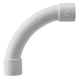 Curva para Tubería Rígida / 25 mm / PVC Auto-extinguible / Libre de Halógenos / Eléctrica y Telecomunicaciones