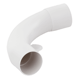 Curva para Tubería Rígida / 32 mm / PVC Auto-extinguible / Libre de Halógenos / Radio Estrecho / Datos y Telecomunicaciones