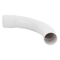 Curva para Tubería Rígida / 32 mm / PVC Auto-extinguible / Libre de Halógenos / Radio Estrecho / Datos y Telecomunicaciones