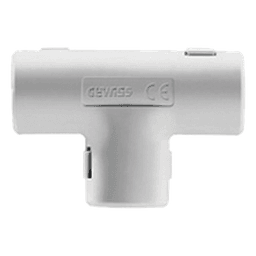 Unión en T para Tubería Rígida / 25 mm / PVC Auto-extinguible / Libre de Halógenos / Instalaciones Eléctricas