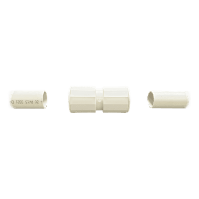 Cople de Unión IP67 / Tubería Rígida 16 mm (5/8") / Libre de Halógenos / Autoextinguible / Sin Pegamento / Hermético