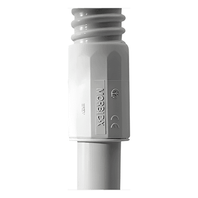 Conector de Transición Rígido-Flexible / PVC 25 mm / Auto-Extinguible / Sin Halógenos / IP65 / -24°C a 60°C