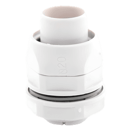 Conector Flexible a Caja / PVC 20 mm / IP55 / Auto-Extinguible / Libre de Halógenos / -24°C a 60°C