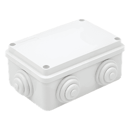 Caja de Derivación Estanca / PVC Libre de Halógenos / 6 Entradas / IP55 / IK08 / 120x80x50 mm / -24 a 60°C