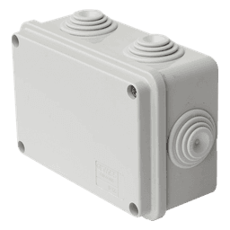 Caja de Derivación Estanca / PVC Libre de Halógenos / 6 Entradas / IP55 / IK08 / 120x80x50 mm / -24 a 60°C