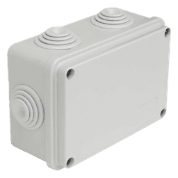 Caja de Derivación Estanca / PVC Libre de Halógenos / 6 Entradas / IP55 / IK08 / 120x80x50 mm / -24 a 60°C