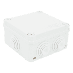 Caja de Derivación Estanca / 6 Entradas / IP55 / IK08 / 100x100x50 mm / Libre de Halógenos / -24 a 60°C