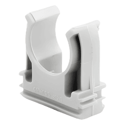 Soporte de Presión para Tubería / Diámetro 20 mm / PVC Auto-extinguible Libre de Halógenos / Montaje en Pared / Instalación cada 1.5 m (4.9 ft)
