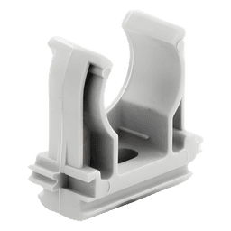 Soporte de Presión para Tubería / Diámetro 20 mm / PVC Auto-extinguible Libre de Halógenos / Montaje en Pared / Instalación cada 1.5 m (4.9 ft)