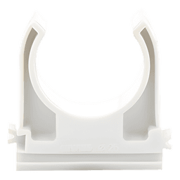 Soporte de Presión para Tubería / Diámetro 25 mm / PVC Auto-extinguible Libre de Halógenos / Montaje en Pared / Instalaciones de Telecomunicaciones y Seguridad