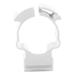 Soporte de Collar para Tubería / Diámetro 20 mm / PVC Autoextinguible / Libre de Halógenos / Montaje en Pared y Techo