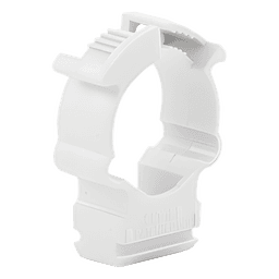 Soporte de Collar para Tubería / Diámetro 20 mm / PVC Autoextinguible / Libre de Halógenos / Montaje en Pared y Techo