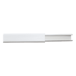 Canaleta de PVC / 12 x 8 mm / 2 m / Autoextinguible / Blanco / -20°C a +85°C