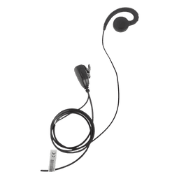 Micrófono de Solapa con Audífono / Cable Kevlar Reforzado / PTT Integrado / Clip Giratorio 360° / Compatible con Radios Motorola PRO/MAG ONE/EP Series