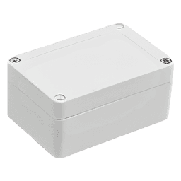 Gabinete Plástico para Exterior / IP65 / 100 x 68 x 50 mm / ABS Resistente a Intemperie / -20 a 60°C / Cierre por Tornillos