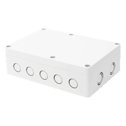 Gabinete Plástico para Exterior / IP65 / 180 x 125 x 57 mm / 16 Entradas de Cableado / -20 a 60 °C / ABS