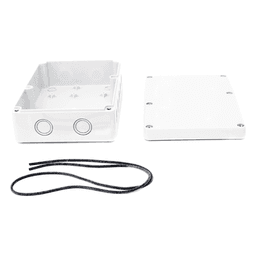 Gabinete Plástico para Exterior / IP65 / 180 x 125 x 57 mm / 16 Entradas de Cableado / -20 a 60 °C / ABS