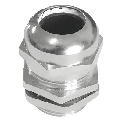 Conector Tipo Glándula / Ajustable 3-6.5 mm / Rosca M14 / IP68 / Latón Niquelado / -40℃ a 100℃