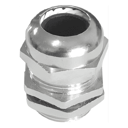 Conector Tipo Glándula / Ajustable 3-6.5 mm / Rosca M14 / IP68 / Latón Niquelado / -40℃ a 100℃