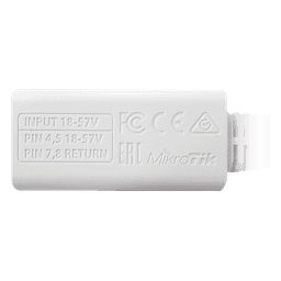 Inyector PoE Pasivo / Gigabit 10/100/1000 Mbps / 18-57V DC / RJ45 Blindados