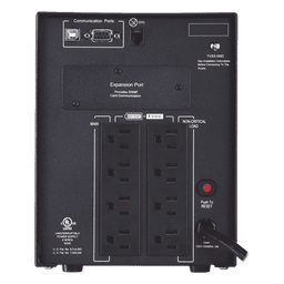 UPS Línea Interactiva / 1500 VA / 1500 W / Factor de Potencia 1.0 / Onda Senoidal Pura / 8 Tomas NEMA 5-15R / 15.1 min Respaldo / Mini Torre