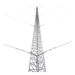 Torre Arriostrada de Techo / 12 m (39.4 ft) / 4 Tramos / Carga Axial 200 kg / Resistencia Viento 200 km/h / Galvanizado Electrolítico ASTM B-633