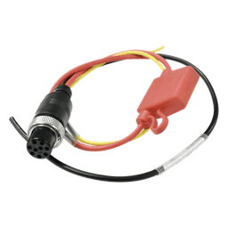 Cable de Alimentación para DVR Móvil / Entrada 12-24V DC / Conector Aviación YL16-9 Macho / Longitud 1.5 m (4.9 ft) / Doble Aislamiento / Resistente a Vibraciones
