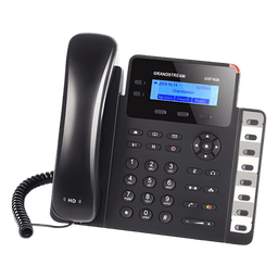 Teléfono IP / 2 Líneas SIP / 8 Teclas BLF / Conferencia 3 Vías / Pantalla LCD 132x48 / PoE / Dual Gigabit