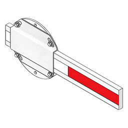 Mástil de Barrera Vehicular / Madera Resistente / 14 ft (4.26 m) / Compatibilidad Dual / Montaje Izquierdo o Derecho